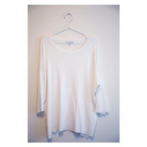 Oak + Fort - White Long Sleeve Shirt - Size S